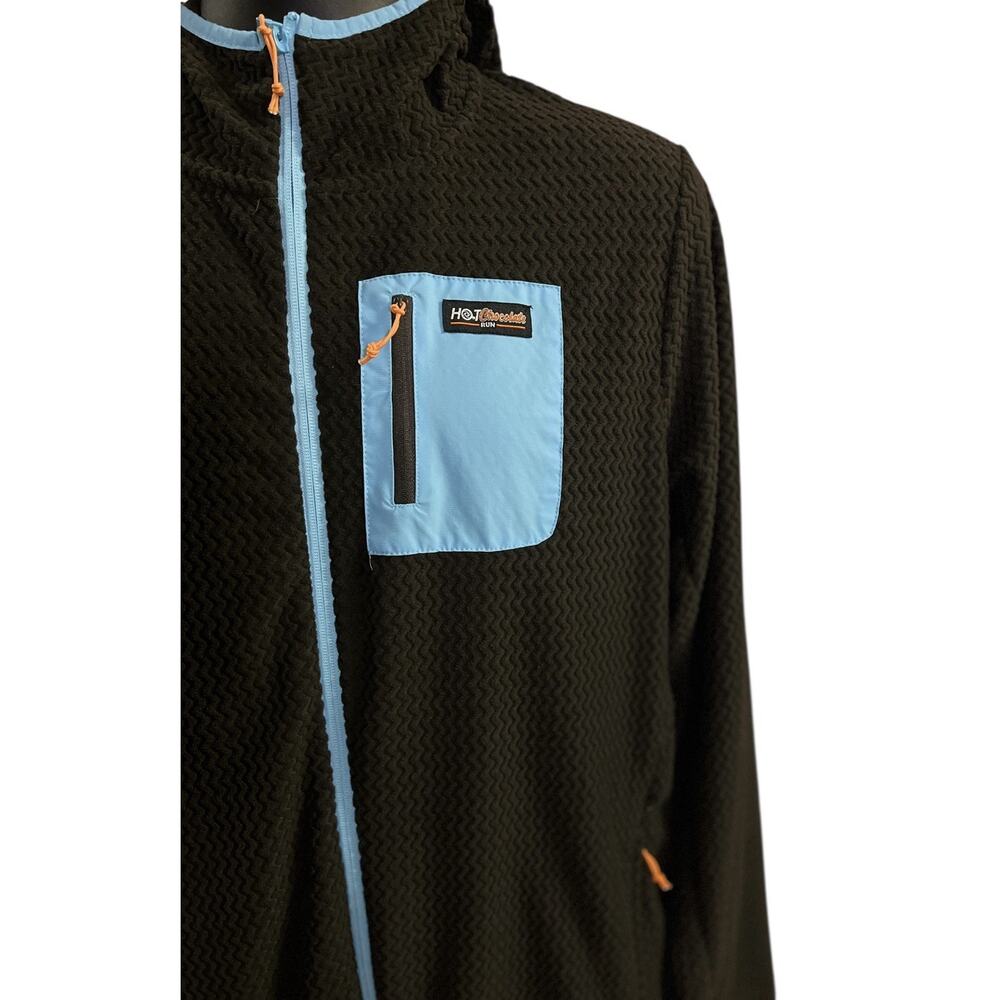 Hot Chocolate Run Jacket Men’s XXL Brown Fleece Hoodie Zip Up Ventures Endurance - Picture 2 of 11